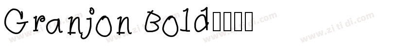 Granjon Bold字体转换